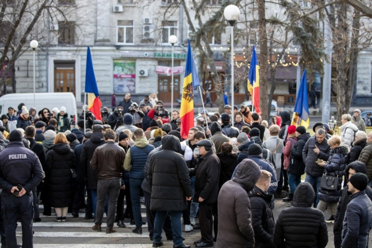 Протест во центарот на Кишињев, се бара оставка од Владата