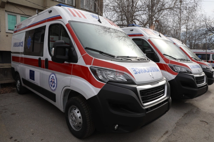 Скопската Итна помош доби седум амбулантни возила како донација од ЕУ