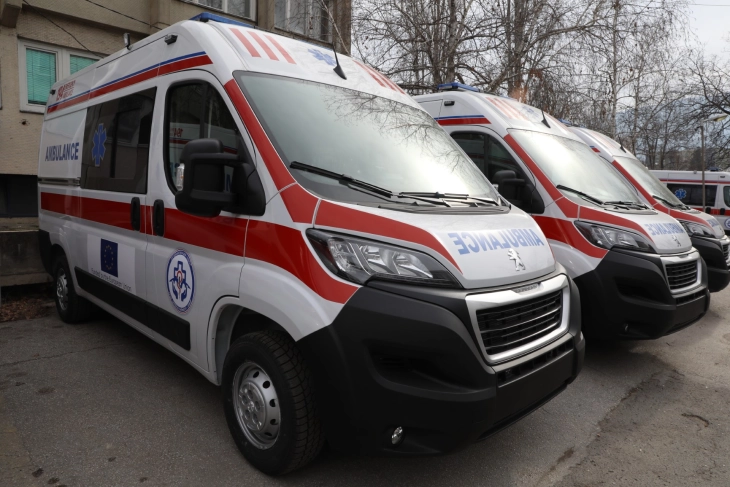 EU donates seven ambulance vehicles to Skopje Emergency Services