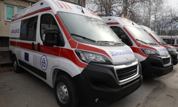 EU donates seven ambulance vehicles to Skopje Emergency Services