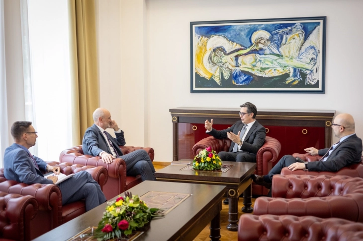 President Pendarovski meets with EU Ambassador Geer
