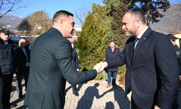 Ministri Toshkovski për vizitë të SPB Tetovë
