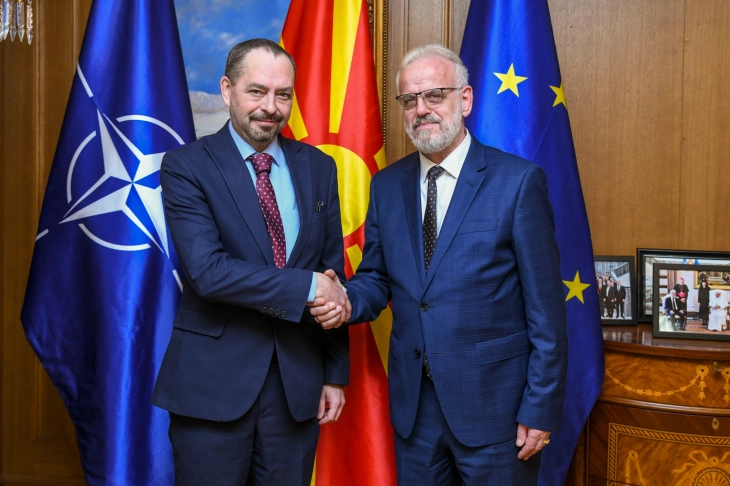 Xhaferi – Angelov: Good neighborly ties, successful cooperation in NATO and on EU path