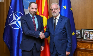Xhaferi – Angelov: Good neighborly ties, successful cooperation in NATO and on EU path
