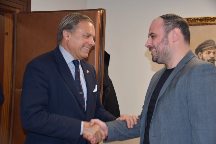 Градоначалникот на Општина Кисела Вода на средба со амбасадорот Франческо Саверио Џуисти