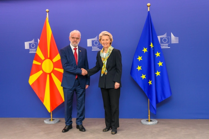 Xhaferi - Fon der Lajen: Maqedonia e Veriut ka arritur shumë dhe duhet të vazhdojë në rrugën evropiane