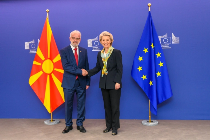 Xhaferi - von der Leyen: North Macedonia achieves significant progress and should continue on its EU path