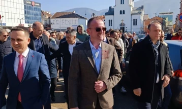 Arben Taravari announces presidential bid as candidate of opposition bloc of ethnic Albanians