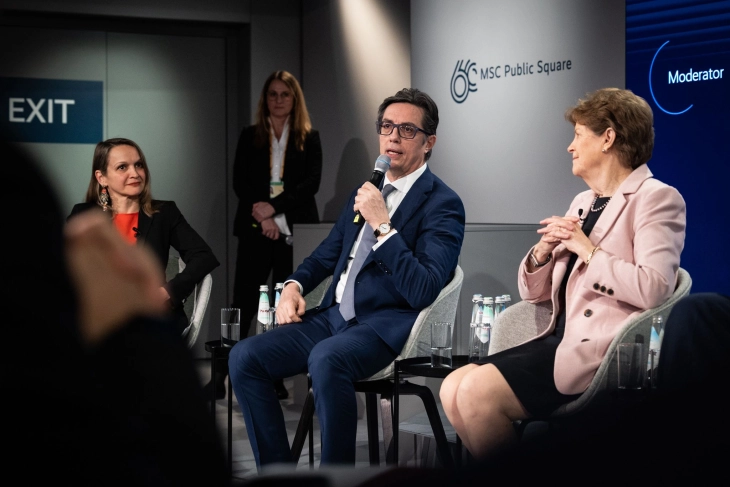 Pendarovski foli në panel-diskutimin “Fokus në Ballkan” në Konferencën e Sigurisë në Mynih