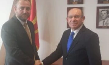Chief Prosecutor Kocevski meets caretaker Minister Toshkovski