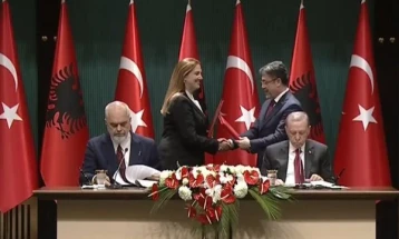 Ердоган-Рама: Турција и Албанија играат голема улога во зачувувањето на мирот и стабилноста во регионот
