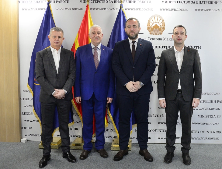 Toshkovski, Bushi, Bojmacaliev meet with Albanian Ambassador Reka