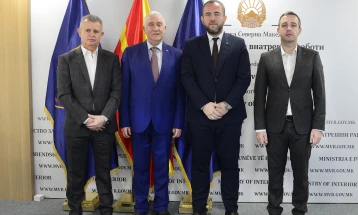 Toshkovski, Bushi, Bojmacaliev meet with Albanian Ambassador Reka