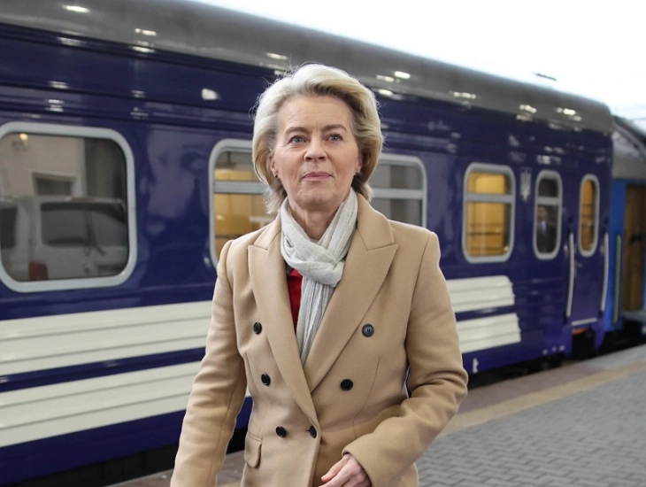 EU's von der Leyen in Ukraine to mark two years of war