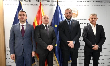 Toshkovski, Bushi and Bojmacaliev meet Austrian Ambassador Pammer