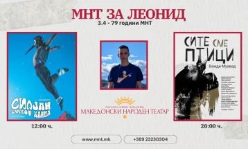 Хуаманитарни претстави на МНТ - „Силјан Штркот Шанца“ и „Сите сме птици“ за лекување на Леонид