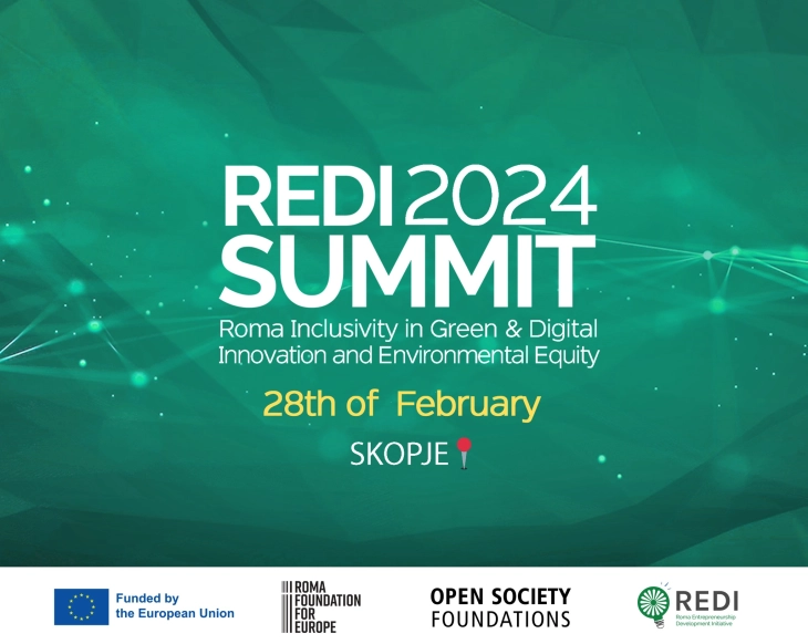 Трето издание на Самитот РЕДИ: Инклузија на Ромите во зелени и дигитални иновации и еднаквост во управување со животната средина