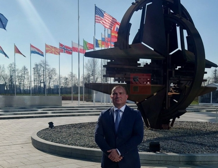Angellovi në një takim të NATO-s për krijimin e  politikave kombëtare për  rezistencë