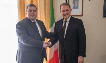 Marichikj: Italy greatly supports North Macedonia on EU path
