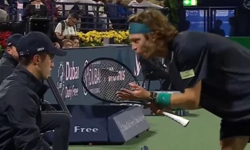 Rublev defaulted for allegedly abusing line judge at Dubai Open