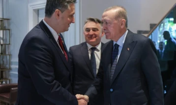 Членови на Претседателството на БиХ на средба со Ердоган во Анталија