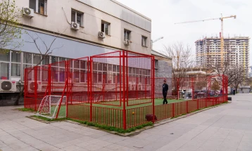 Герасимовски: Целосно го реконструиравме детското фудбалско игралиште близу ССМ