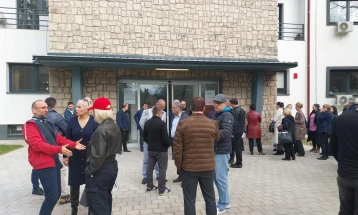 Протест на вработените на Универзитетот „Мајка Тереза“ во Скопје