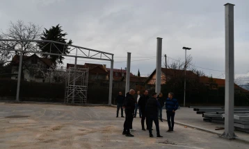 Ѓорѓиевски: Изградбата на затворената спортска сала во Пинтија е во напредна фаза