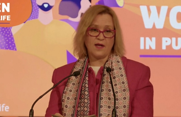 Deputy PM Grkovska addresses ‘Women in Public Life’ forum in Brussels