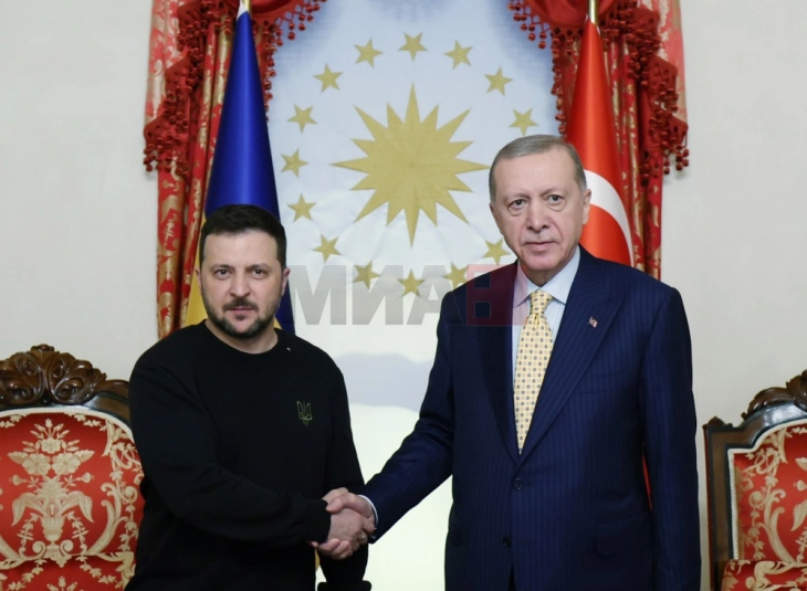 Zelenski  u takua me Erdoganin dhe i vizitoi anijet luftarake në ndërtim të destinuara për Ukrainën