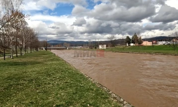 Зголемен водостојот на река Брегалница во Делчево