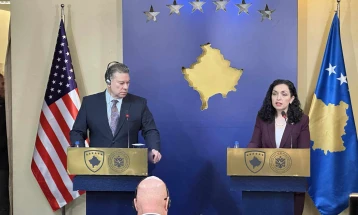 Средба Вјоса Османи – Ескобар: САД се покрај Косово во секој предизвик