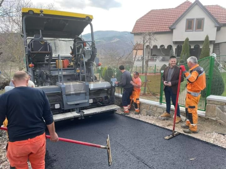 Заврши првата фаза од изградбата на локални патишта во каменичкото село Моштица