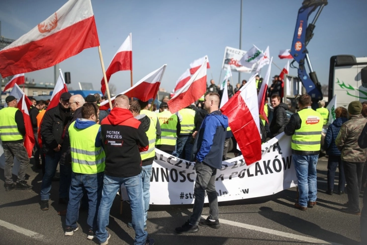 Протести на полските земјоделци поради Зелениот договор и увозот на храна од Украина