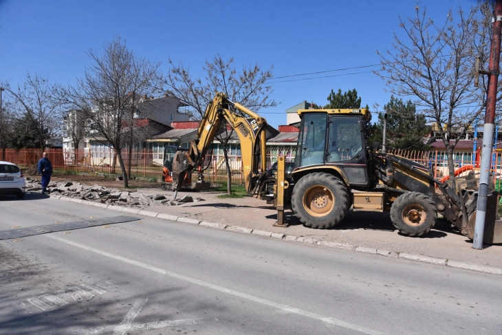 Градежни активности во штипската населба Сењак