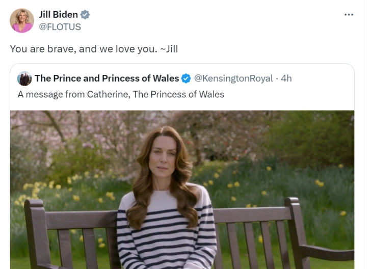 Првата дама на САД до принцезата од Велс: Ти си храбра и ние те сакаме