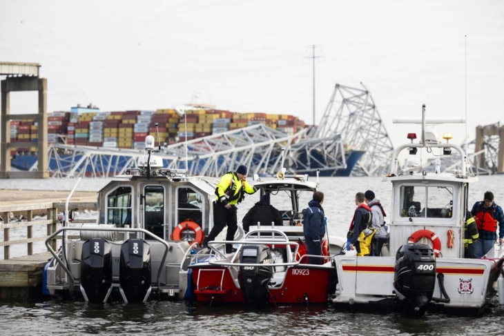 Нуркачи ќе трагаат по шестмината исчезнати работници од урнатиот мост во Балтимот