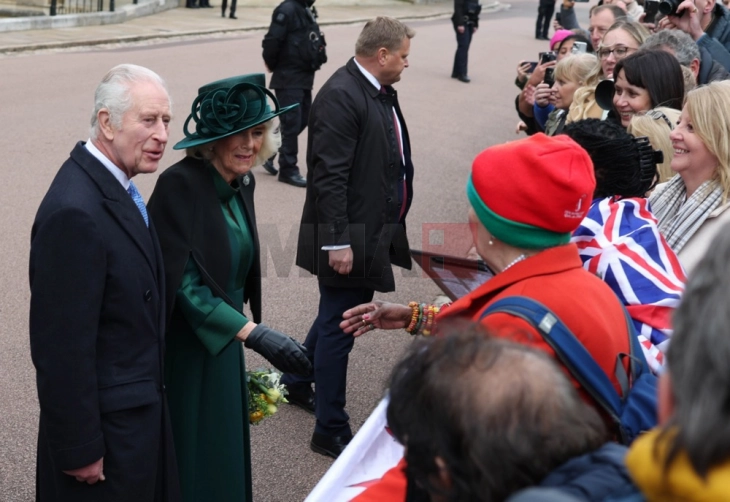 Британскиот крал Чарлс присуствуваше на велигденската богослужба во Виндзор