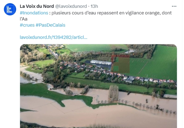Црвена тревога во западна Франција поради опасност од поплави