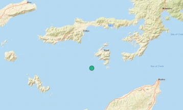 Умерен земјотрес во Егејското море 