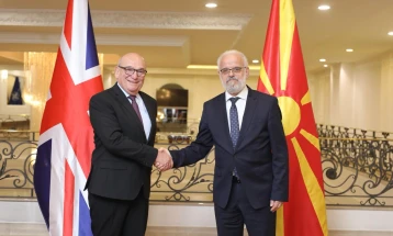 Xhaferi - Peach: North Macedonia and UK partners and allies committed to security through unity