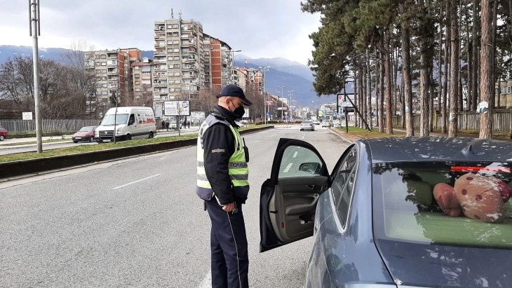 Në Shkup sanksionohen 127 shoferë