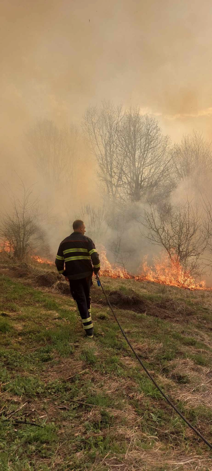 Активен пожар кај месноста Губенек во беровско Русиново