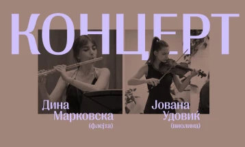 Концерт на Дина Марковска и Јована Удовиќ во КСП Центар Јадро