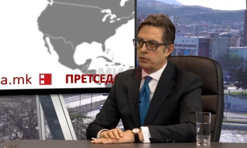 Pendarovski për MIA-n: Sondazhet reale tregojnë se shumica e qytetarëve janë të kënaqur me kabinetin presidencial në pesë vitet e fundit