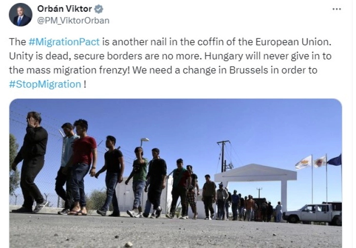 Орбан: Пактот за миграција е уште еден клинец во ковчегот на Европската унија