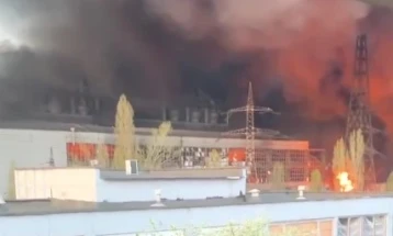 Në një sulm të madh rus është shkatërruar një nga elektranat  më të mëdha në Ukrainë