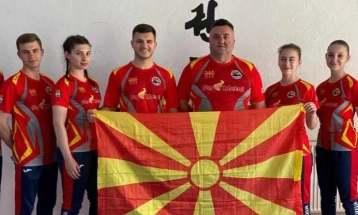 Македонската репрезентација во традиционално таеквондо на Европскиот шампионат во Словенија