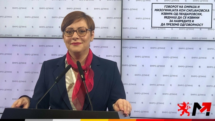 Димитриеска Кочоска: Говорот на омраза и мизогинијата кон Силјановска извира од Пендаровски, веднаш да се извини