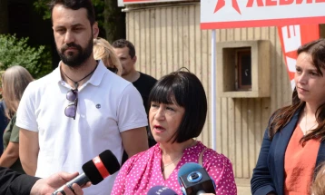 Vankovska e prezantoi programin zgjedhor para qytetarëve të komunave të Shkupit Qendër dhe Kisella Vodë